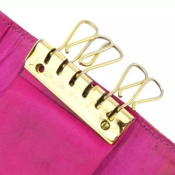 CHANEL Key Case Coco Mark Magenta Caviar Skin Authentic Used - Picture 6 of 10